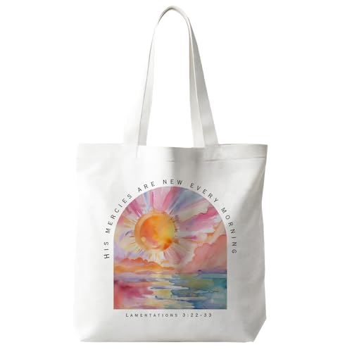 JINYO Christian Canvas Tote Bag, Bible Tote Bags for Women - color: Christian Tote Bag-b