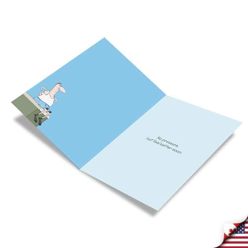 NobleWorks - Funny Get Well Greeting Card with 5 x 7 Inch Envelope (1 Card) Low Blood Pressure 4568 - style: Low Blood Pressure