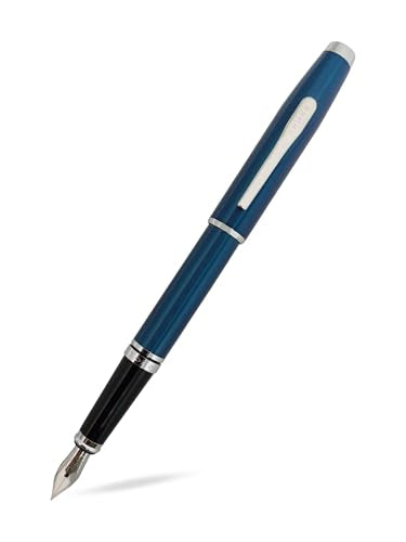 Cross Coventry Blue Lacquer Fine Nib Fountain Pen - color: Blue, style: Fine Nib