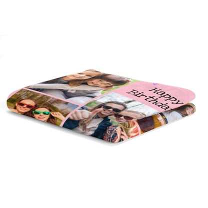 inkArts Custom Blanket with Photo, Customized Blanket, Personalized Photo Blankets, Custom Picture Blankets, Personalized Birthday Gifts for Women - color: 7 Photos-2