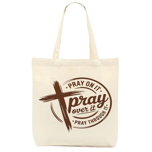 Christian Gifts for Women, Floral Faith Canvas Tote Bag, Faith Gifts for Women Mom Inspirational - color: Boho Christian 776