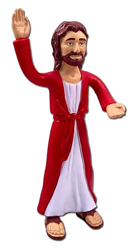 NJ Croce 6.5" Jesus of Nazareth Poseable Figure, Bendable Toy, Religious Gift, Great Bible Character for Hide and Seek Games, Safe for Kids, Bring Your Religion Back to Life!