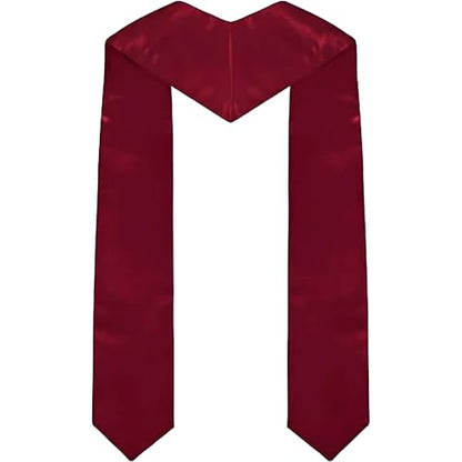 Clergy Stole & Choir Stole with Cross Embroidery 60'' (Pink) - color: Maroon