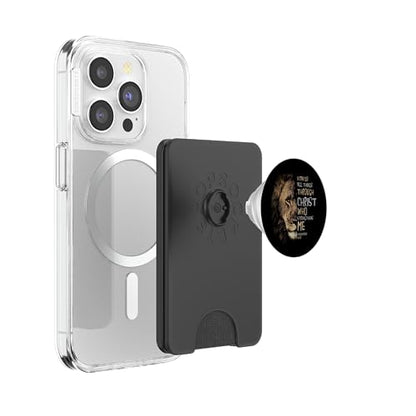 Christian I Can Do All Things Through Christ PopSockets PopWallet for MagSafe - style: Magnetic PopWallet