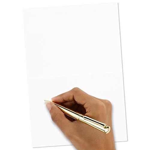 Hallmark Thank You Cards,Gold Foil Script (100 Thank You Notes with Envelopes) for Wedding,Baby Shower,Bridal Shower,Graduation,(Pack of 12) - size: 5.2 x 3.75 inch (Pack of 12)