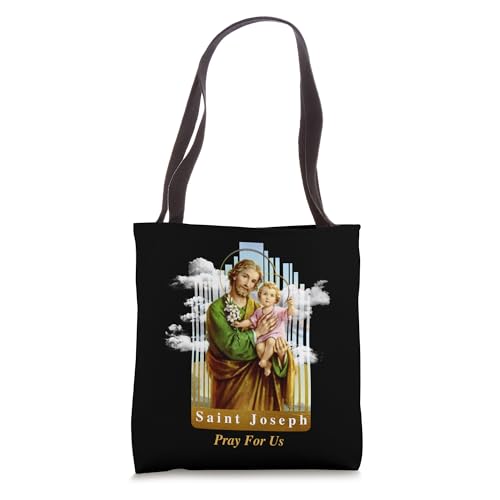 Saint Joseph Catholic Church St. Joseph With Infant Jesus Tote Bag