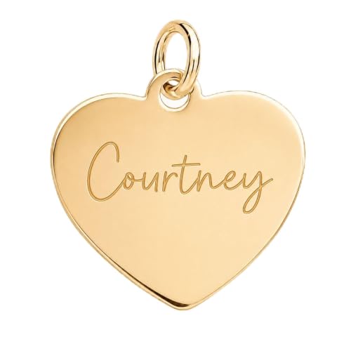 Cherished Moments Heart Necklace, .925 Sterling Silver or 14K Gold-Plated - color: Gold-Heart Charm Only
