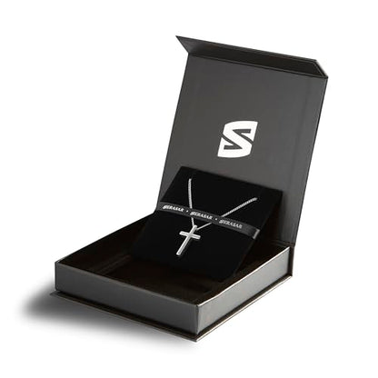 SERASAR Premium Necklace Women| 316L Stainless-Steel | 18 Carat - color: Silver, style: Hope