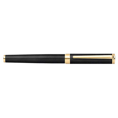 Sheaffer Intensity Engraved Matte Black Fountain Pen with Chrome Cap, Trim, and Medium Nib - color: Engraved Matte Black, style: Fountain Pen, Medium Nib