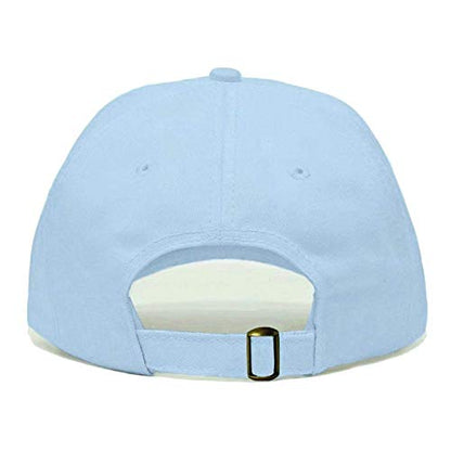 Faith is Greater Than Fear Baseball Hat, Embroidered Dad Cap, Unstructured Adjustable Strap Back (Multiple Colors) - color: Baby Blue