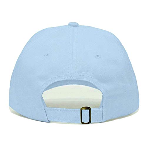 Faith is Greater Than Fear Baseball Hat, Embroidered Dad Cap, Unstructured Adjustable Strap Back (Multiple Colors) - color: Baby Blue