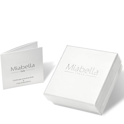 Miabella Italian 925 Sterling Silver Rosary Bead Chain Bracelet for Women - style: Length 7 to 8 Inch