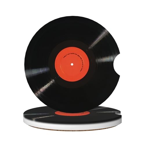 Car Coasters for Cup Holder 2 Pack - Vinyl Record - color: Vinyl Record
