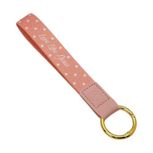 Yappy Daily Bible Verse Keychain Wristlet, NFC Christian Lanyard for Keys, Wallet, ID & Phone for Women Men - color: Love Like Jesus