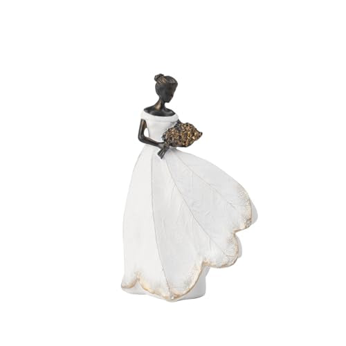Guichifun Fairy Statue, White, 5 x 3 x 7.5 Inch - color: White-flower, size: Small