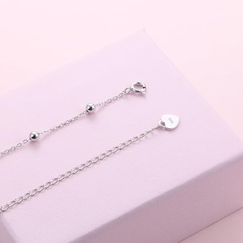 DAOCHONG Women S925 Sterling Silver Disc Statement Choker Necklace - style: Fashion Beads