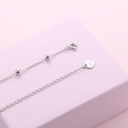 DAOCHONG Women S925 Sterling Silver Disc Statement Choker Necklace - style: Fashion Beads