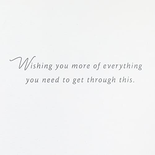 Hallmark Sympathy Card, Love Sees Us Through, Single With Envelope - color: Love Sees Us Through