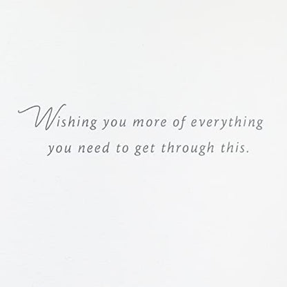 Hallmark Sympathy Card, Love Sees Us Through, Single With Envelope - color: Love Sees Us Through