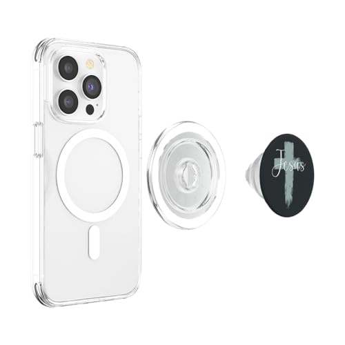 Jesus On Cross Paint Cool Religion God Faith Christian Gift PopSockets PopGrip for MagSafe - style: Magnetic PopGrip