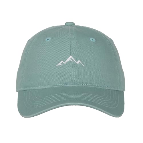 Outdoor Cap Mountain Embroidered Dad Hat Adjustable Soft Cotton Polo Style Unstructured Baseball Cap for Men & Women - color: Sage