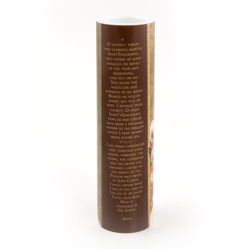 St Philomena LED Flameless Devotional Prayer Candle