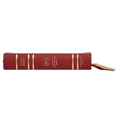 Legacy Standard Bible, Giant Print Reference, Paste-Down Burgundy Faux Leather