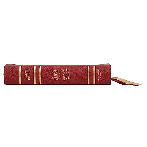 Legacy Standard Bible, Giant Print Reference, Paste-Down Burgundy Faux Leather
