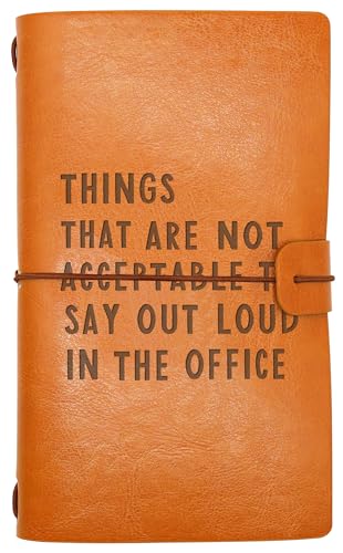 Funny Humor Saying Sarcastic Gag Gift for Colleagues,Co-Workers,Boss-Leaving Promotion Retirement Christmas Gift-Things That Are Not Acceptable To Say Out Loud-Refillable Travel Photo Diary Journal - style: Style41-things that are not acceptable