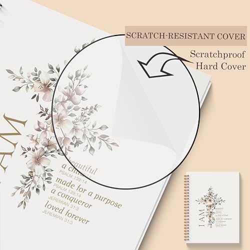 Inspirational Christian Notebook - Bible Verse Journal, Prayer Spiral Notebook, Motivational Christian School Supplies Notebooks, Inspirational Christian Gifts, Coworker Gifts, 11.8x8.66 Inches - color: Colour-1-A4