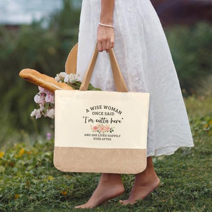 Tote Bag, Gifts for Women Friends Girlfriend Coworker Wife Mom Reusable Tote Bags Birthday Thank You Gift - color: Retirement