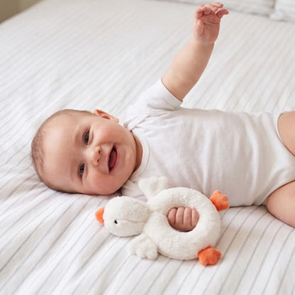 Karenhi White Goose Stuffed Animal Little Stuffed Animal Praying Baptism - color: White
