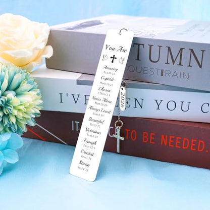 2026 Christian Bookmark for Bible Verse Inspirational Faith Metal Bookmark