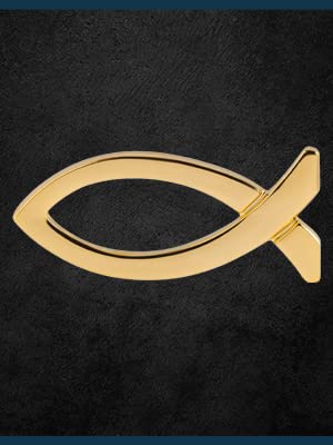 Apparel pin - color: Gold Fish