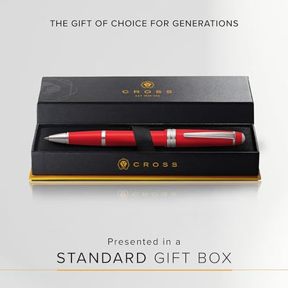 Cross Bailey Light Rollerball Pen, Polished Red, Medium Point, Black Ink - color: Red