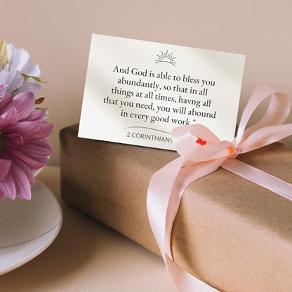 Prayer Cards with Bible Verses, 70 Mini Bible Verse Cards for Inspiration, Uplifting Christian Gift Set (Minimalism Design) -A04