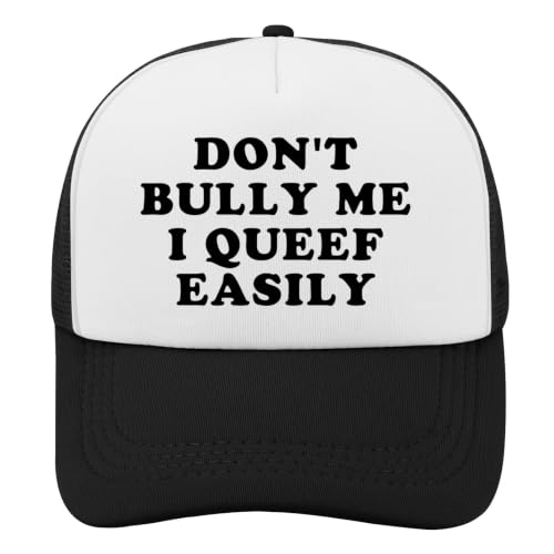 Black Trucker Hat with Funny Saying, Funny Hat for Men & Women - color: Allblack