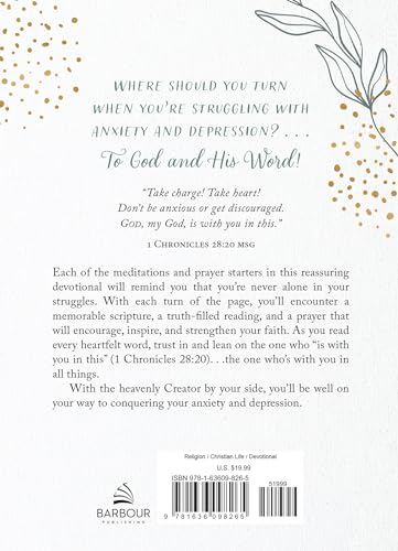 Daily Devotions to Conquer Anxiety and Depression: 365 Days of Comforting Inspiration for Women