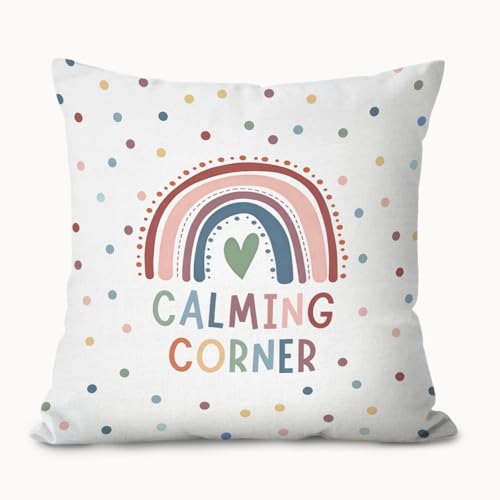 Calm Down Corner Supplies Calming Corner Decor Pillow Cover 18x18 - color: Corner