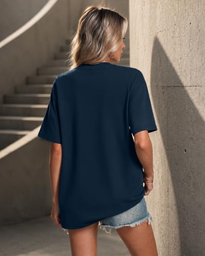 Aiyino Men's Redeemed Christian T-Shirt Graphic Tee 100% Cotton - color: Navy, size: XX-Large