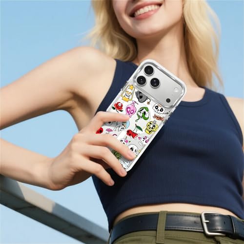 for iPhone 17 Pro/iPhone 18 Pro Case [Compatible with Magsafe],Girls Women Clear Magnetic Case Silicone Shockproof Protective Cover with Pattern Aesthetics Skull Skeleton - color: Aesthetics Skull Skeleton, size: iPhone 17 Pro/iPhone 18 Pro