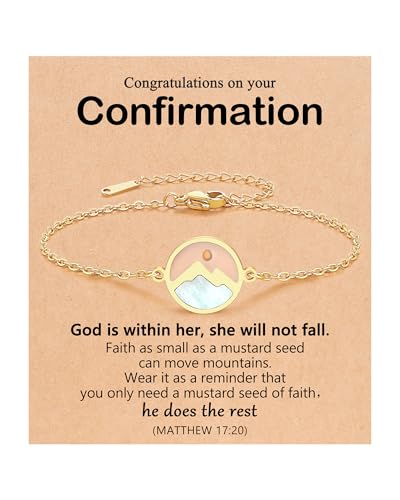 Eryuor Mustard Seed Bracelet Baptism Confirmation Gifts for Women Girls - style: Confirmation