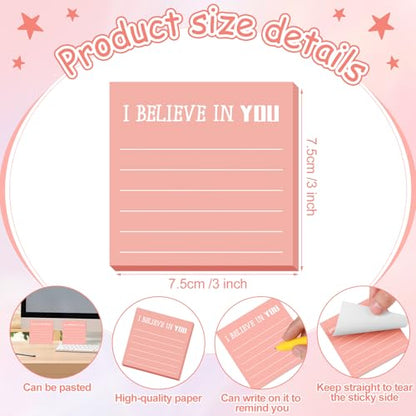 Yinder 24 Pcs Inspirational Sticky Notes Gifts, Appreciation, Pink - color: Pink, size: Appreciation