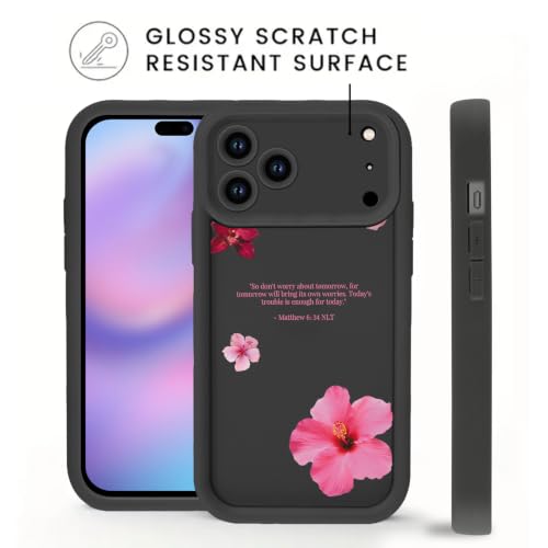 Psalms 30:5 Bible Verse Jesus Christian Flower Phone Case for iPhone 17e/iPhone 16e Case Shockproof Soft Protective for Women Men Cover Funda for iPhone 17e/iPhone 16e 6.1 Inch - color: Flower