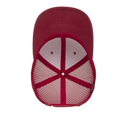 Yupoong Yp Classics Retro Trucker Cap - color: Cranberry, size: One Size, style: Single