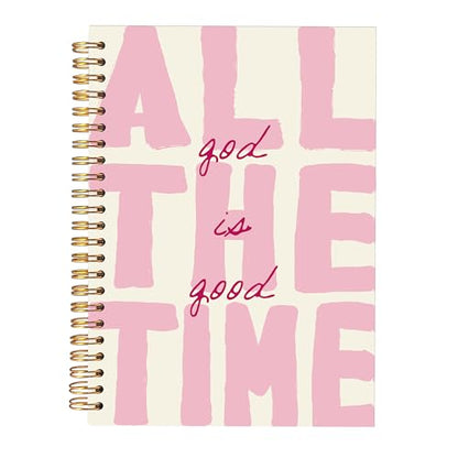 KAOWT God Is Good Notebooks Christian School Supplies, Pink Office Supplies for Desk Women, Prayer Journal for Woman, Bible Journaling Notebooks for Office School Supplies, 5.5x8.3 Inch - color: notbook bible-all the time