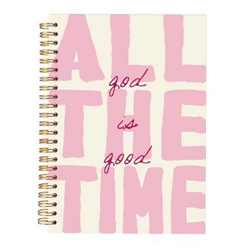 KAOWT God Is Good Notebooks Christian School Supplies, Pink Office Supplies for Desk Women, Prayer Journal for Woman, Bible Journaling Notebooks for Office School Supplies, 5.5x8.3 Inch - color: notbook bible-all the time