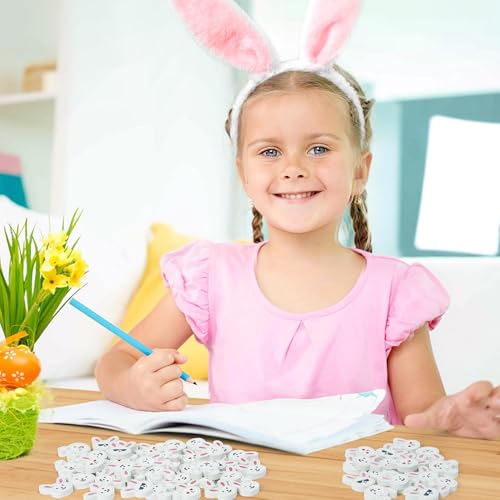 Easter Bunny Mini Erasers for Kids - 60Pcs Spring Gifts Easter Rabbit Pencil Erasers Cute Rabbit Ears Face 3D Puzzle Desk Pet Stationery for Classroom Reward Basket Stuffers Birthday Party - style: Easter Bunny