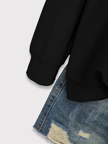 Christian Sweatshirts for Women Psalms 91 Long Sleeve Shirt - color: Black, size: Medium