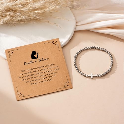 RZKING Cross Bracelet for Women, Christian Gifts for Women Friends Mom - style: Relaxation